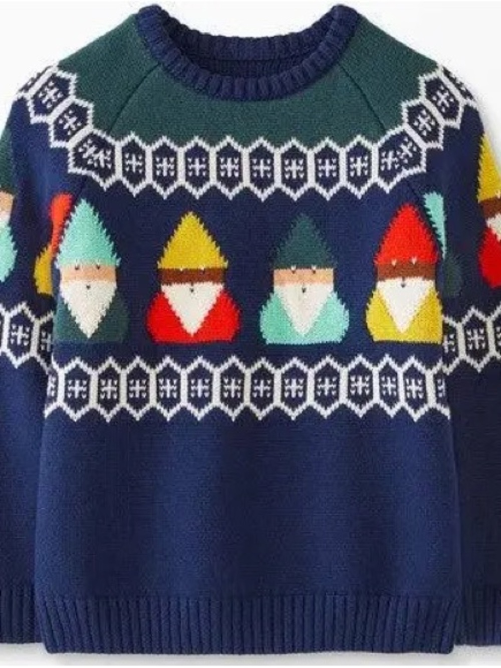 Navy Hanna Andersson Kid's Navy Gnome Sweater Size 12
